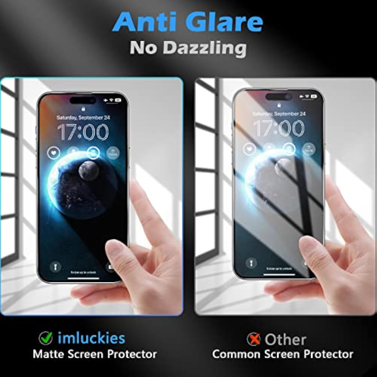 [2 Pack Matte Privacy Screen Protector For Iphone 14 Pro Max, Anti-Glare & Anti Fingerprint, Dynamic Island Compatible, Anti-Spy Private Tempered Glass Smooth Film, Easy Install 6.7"