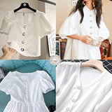 10Pcs 16Mm/0.63Inch Round Rhinestone Faux Pearl Buttons Embellishments