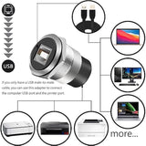 2Pcs Usb B To A Panel Mount Connector, Usb 2.0 Female Data Connector Solderles