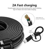 2 In 1 Usb Wall Charger Cable Charging Cord For At&T Calypso 2 / Calypso 3 / F