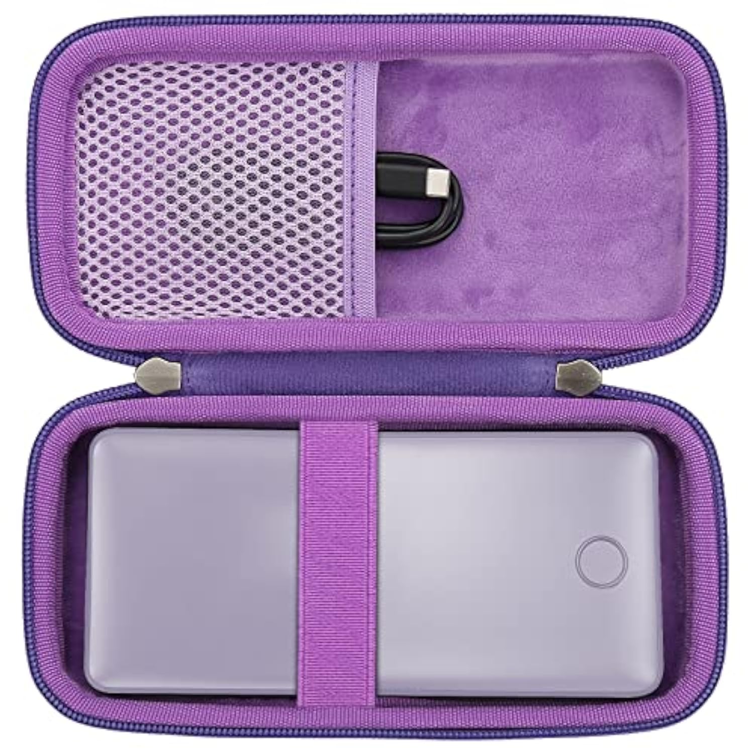 Hard Travel Case Replacement For Anker 325/535 Power Bank Powercore 20K Portable Charger 20000Mah, Case Only (Purple)