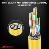 Maximm Cat 7 Ethernet Cable 100 Ft LAN Cable, Internet Cable and Network Cable