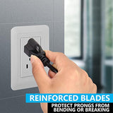 3.93 Ft 18Awg Nema 5-15P To Up Angle Iec 320 C13 Computer Power Cord,10A/250V, 3 Prong Wire Usa Standard Ac Power Supply Cord For Pc Tv Monitor Printer