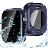 Privacy Waterproof Case Compatible For Apple Watch Screen Protector 44Mm Series 6/5/4, Se 3/2/1, Anti Spy Face Cover Back Bumper For Iwatch Accessories