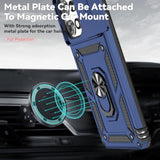 For Moto G Power 5G 2025 Case,With Screen Protectors And Camera Cover,[Military Grade] 16Ft.Drop Tested Cover With Magnetic Kickstand Protective Case For Motorola G Power 5G 2025, Blue