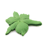50Pcs Artificial Floral Calyx Petals Green Circular Fabric Floral Base With Holes For Diy Wedding Party Decorations Crafts Scrapbooking Accessories