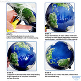 Globe Balloons and Galaxy Balloons 22 Inch, Pack of 6