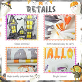Happy Halloween Backdrop Cartoon Party Banner Spooky Ghost Photography Background 7x5ft