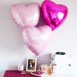 18 Inch Pink Heart Balloons Foil Balloons Mylar Balloons For Party Dec