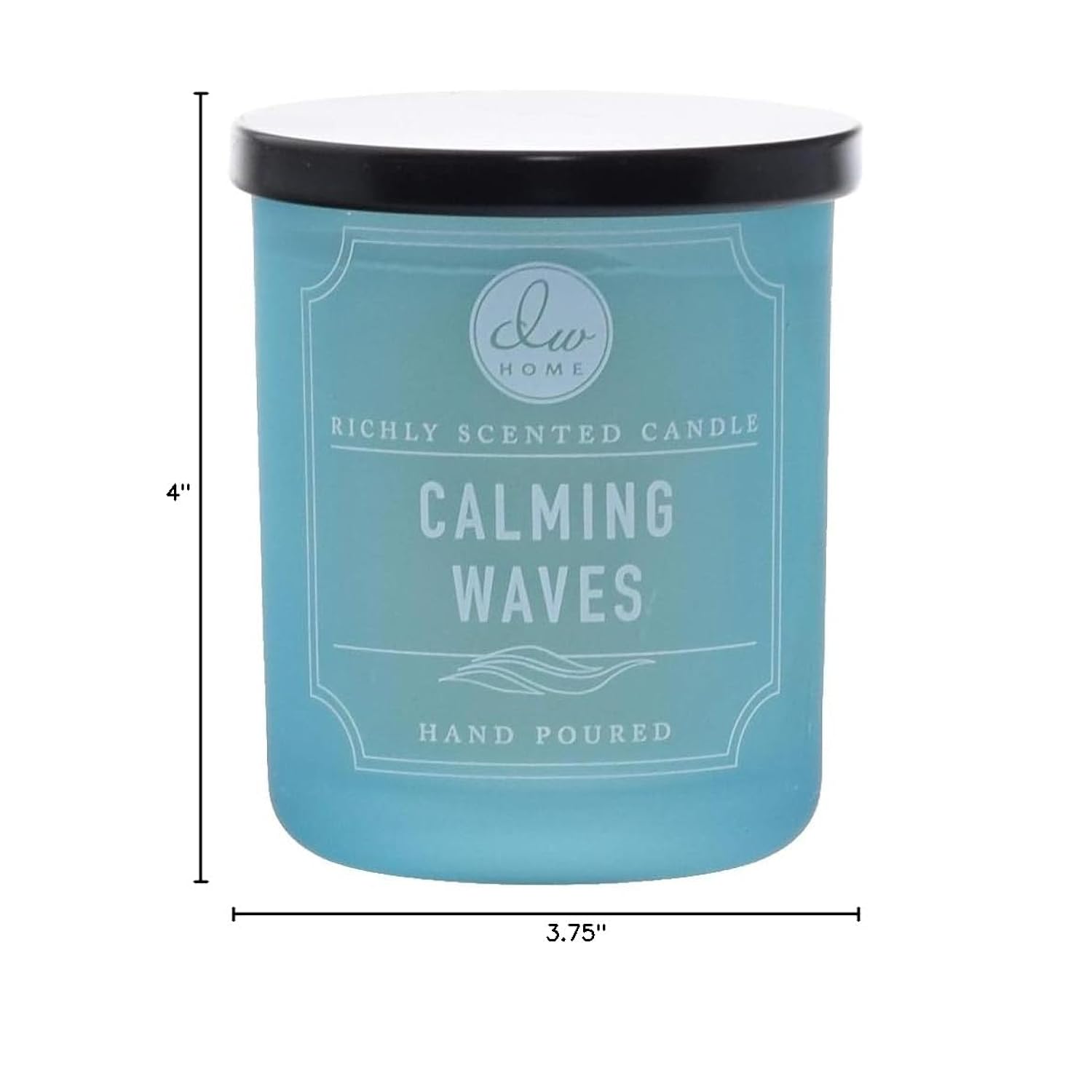 , Medium Single Wick Candle, Calming Waves