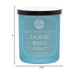 , Medium Single Wick Candle, Calming Waves