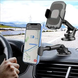 Car Phone Holder, A Universal Phone Holder Suitable For Car Windshields/Dashboards, Dashboard Mounted, Suitable For Iphone, Samsung