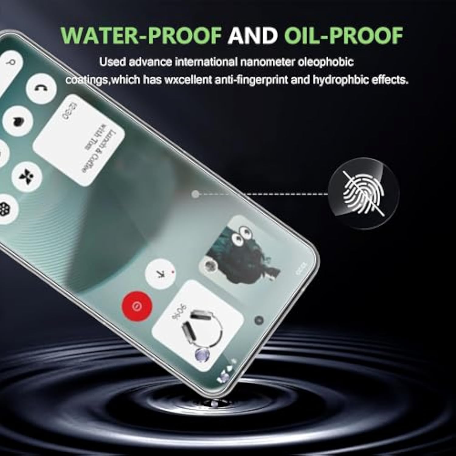 For Nothing Phone 3 Screen Protector, 9H Hardness Anti-Scratch Tempered Glass Flim, Case Friendly(3 Pack)