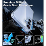 Samsung Galaxy S24 Clear Case, Military-Grade Shockproof, Slim, 6.2 Inch