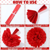 Valentine'S Day Party Decorations Kit Heart Hanging Paper Fans Banner Red Pink Honeycomb Balls Pompoms With Ribbon For Valentines Day Wedding Anniversary Bridal Shower Party Decor