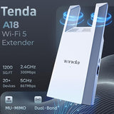 Wifi Range Extender Ac1200, Dual-Band867Mbps 5Ghz/300Mbps 2.4Ghz, Wifi Booster Suitable For Every House, One Ethernet Port(A18 V4.0)