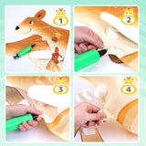 9-pack 25" walking zoo animal balloons for baby shower and animal-themed birthdays