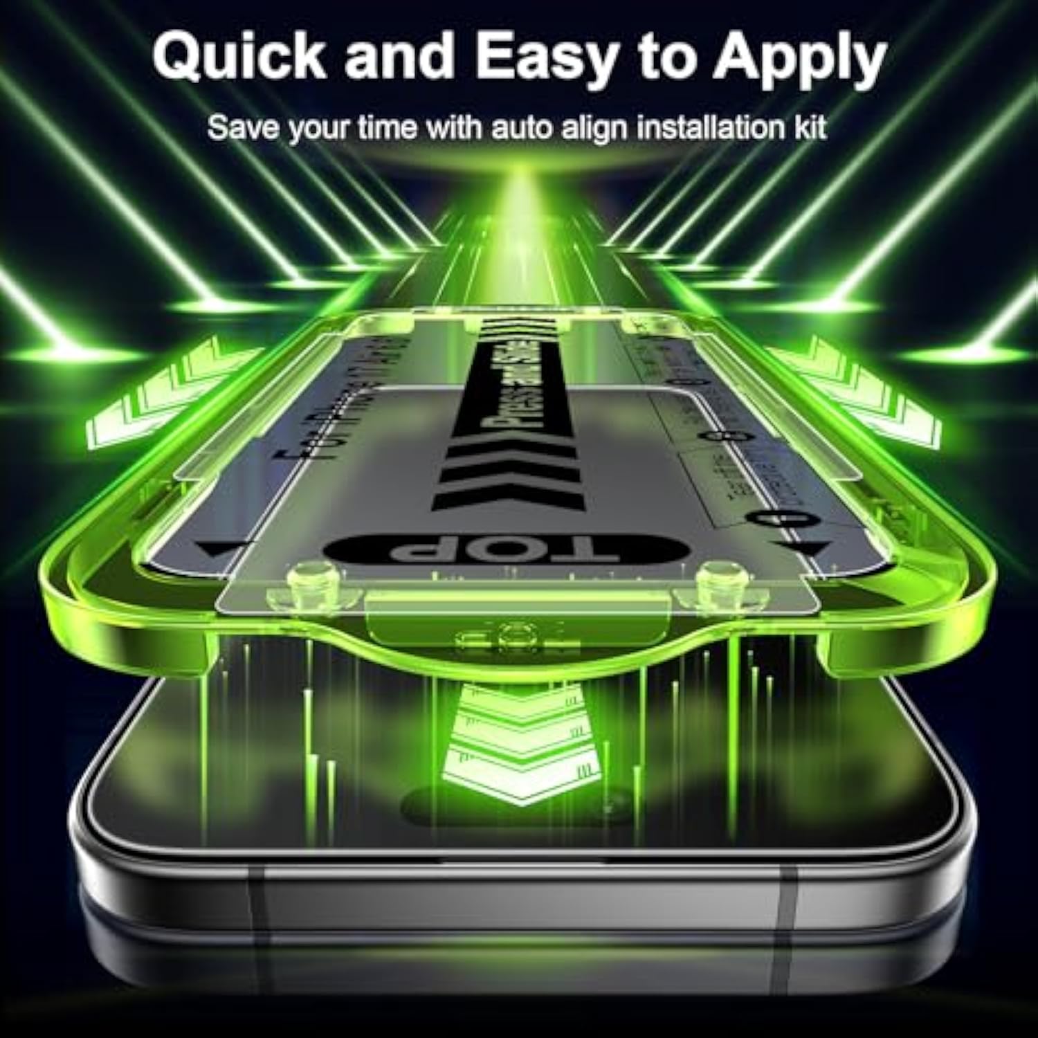 [2+2 Pack Compatible With Iphone Air Matte Glass Screen Protector [Auto-Alignment] Anti-Glare & Anti-Fingerprint,Anti-Reflection,Bubble Free, Smooth As Silk, 9H Glass Screen Cover