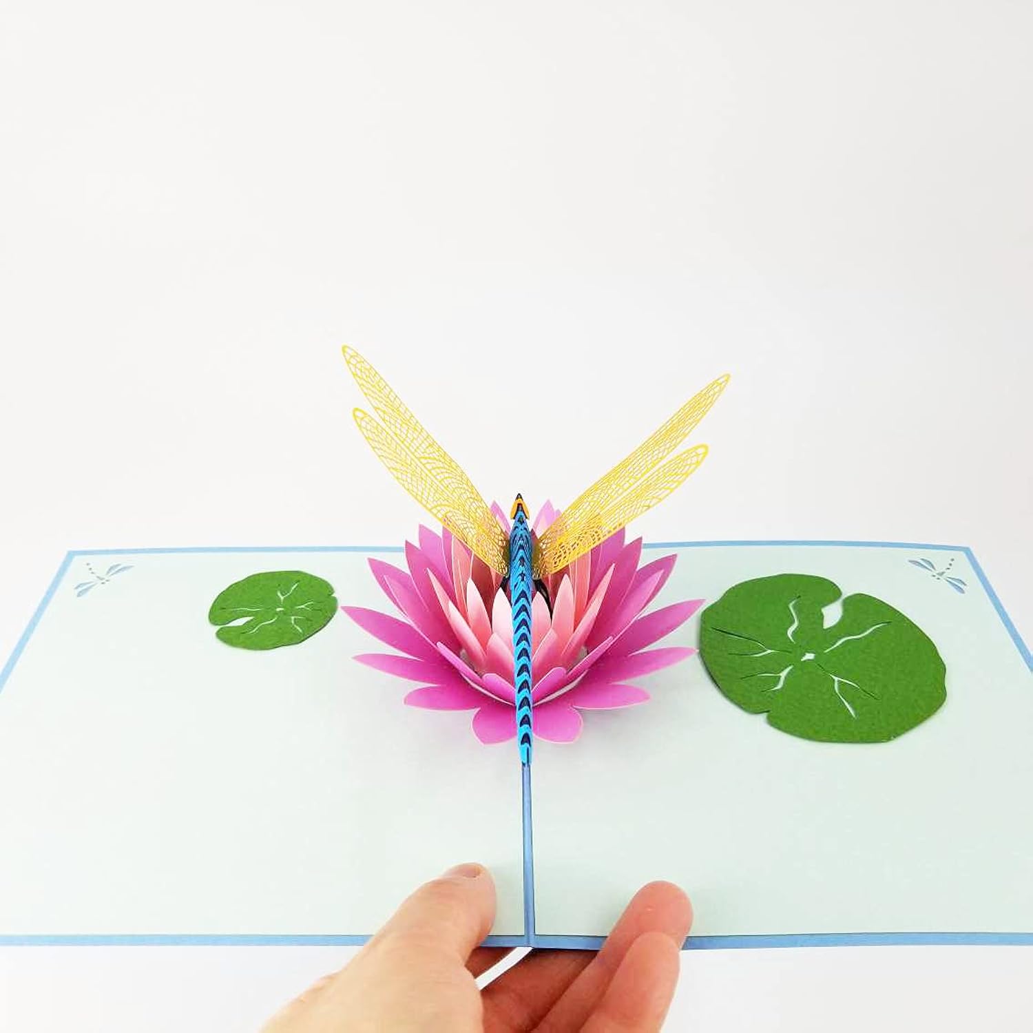 Dragonfly 3D Pop Up Greeting Card - Happy Birthday Card, Just Because, Mother'S Day, For Son, Daughter, Kids, Children (Dragonfly Pop Up Card)