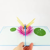 Dragonfly 3D Pop Up Greeting Card - Happy Birthday Card, Just Because, Mother'S Day, For Son, Daughter, Kids, Children (Dragonfly Pop Up Card)