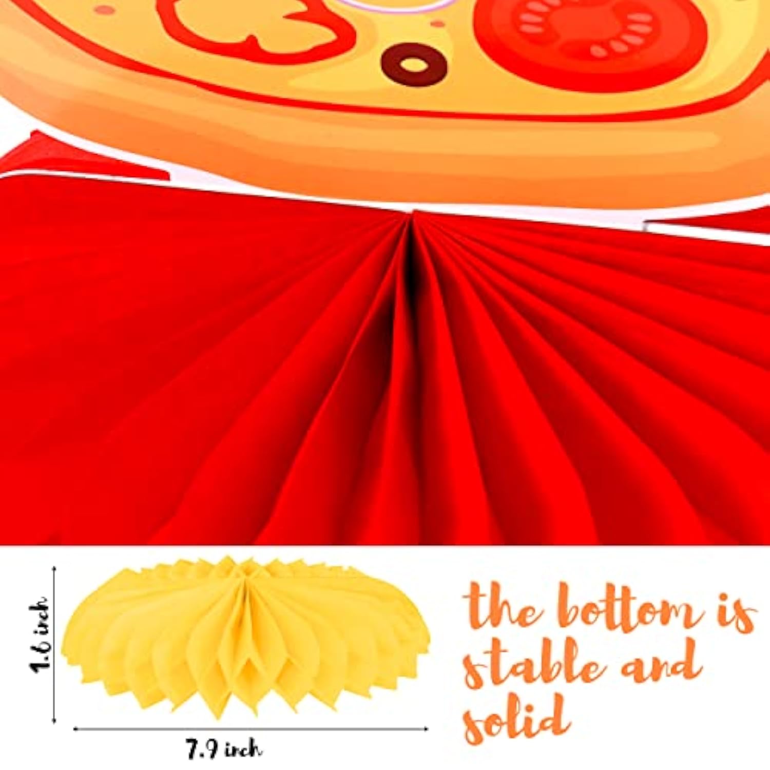 Pizza Party Honeycomb Centerpieces Pizza Table Decorations 11Pcs Pizza