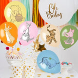 48Pcs 12Inches Winnie Balloons For The Pooh Baby Shower Decorations?Winnie Balloon Arch Kit?Winnie Balloons For Birthday?Gender Reveal Decorations Baby Shower Wild One Party Deocrations Supplies