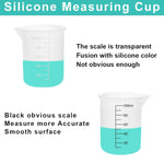 8 Pcs Silicone Measuring Cups Kits,Silicone Measuring Cup,100Ml Non-Stick Mixing Cups,Precise Scale,Durable Easy Clean For Epoxy Resin,Stain Jewelry Making,Casting Molds, Waxing,Diy, Art,Craft