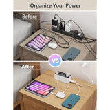 60W 8-Port Usb Charging Station - Charge Multiple Devices Simultaneously, Includes Chargers For Various Devices