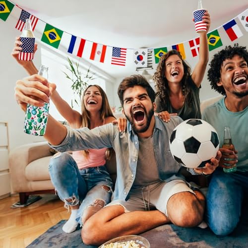 100 Countries String Flag Banner,98FT World Flags Bunting Banners,International Mini Flags Garland for Bar/School/Olympic/Sports Events/World Cup/Around The World Party/International Party/Multicultural Decorations