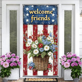 Welcome Friends Door Banner - 3.5 x 7 Feet