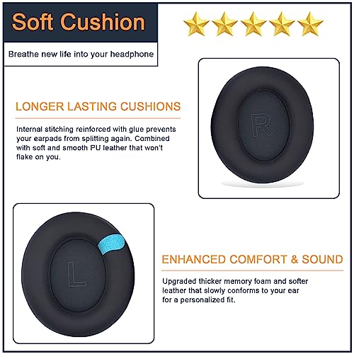 Earpads For Anker Soundcore Life Q30 Q30Bt Q35 Replacement Ear Cushion Pads With Protein Leather And Memory Foam For Replacement Ear Cushion Pads For Soundcore Q30 Q30Bt & Q35