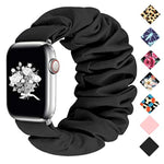 Watch Band Compatible With Apple Watch Band Scrunchie 38Mm 40Mm 41Mm 42Mm 44Mm 45Mm, Elastic Scrunchie Watch Bands For Iwatch Series 10 9 8 7 6 Se 5 4 3 Ultra 2, Replacement Wristband Women