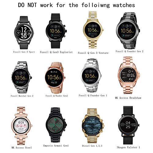 Charging Dock/Stand for Fossil Smartwatch Gen 6/5/5E/4 Garrett,Julianna Carlyle,Sport and for MK MKGO Runway with 5 Ft Cable