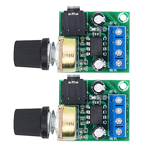 2Pcs LM386 10W Mini Power Amplifier Board Audio Amplifier Module DC 3-12V Volume Adjustable Control