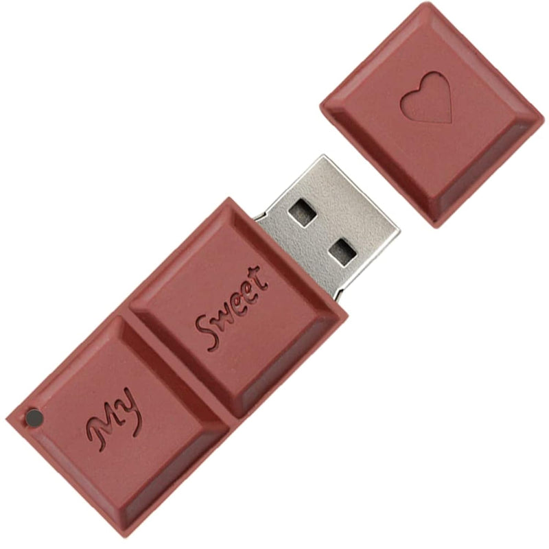 64Gb Usb Flash Drive Chocolate-Shaped, Borlterclamp Novelty Usb Drive Thumb Dr