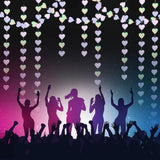 52Ft Shiny Corlorful Glitter Laser Love-Heart Garland Photo Booth Props For Girl Birthday Party Decorations Eras Themed Birthday Banner Supplies Themed Decor Eras Themed Party Decorations