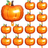12 Pcs Pumpkin Foil Balloons for Thanksgiving Fall Baby Shower Birthday Party Decor