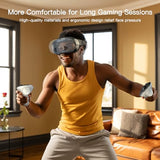 Facial Interface Face Pad Cover Compatible with Meta Quest 3S Accessories,Including 2 Pcs Face Pad Replacement,Light Pad and Lens Cover Only for Meta