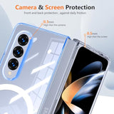 Galaxy Z Fold4 Clear Case with Strong Magnetic and Wireless Charging