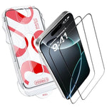 Screen Protector For Iphone 16 Pro – Magicbox Tempered Glass Screen Protector Iphone 16 Pro(2 Pcs) With 2 Applicators, 9H Hardness, Oleophobic Coating - Accessories For Iphone 16Pro