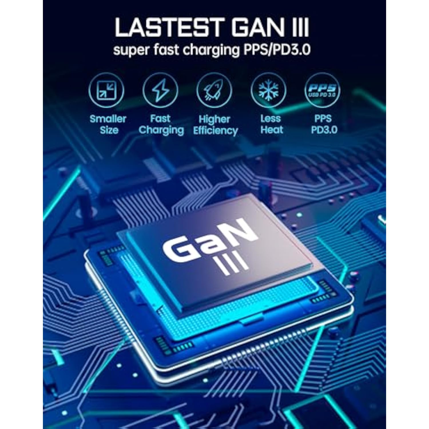 100W Gan Wall Charger, 4-Ports Pd 100W Max Fast Usb C Charging Adapter, Foldable Compact Charger Block Compatible With Macbook Pro Air, Ipad Pro, Iphone 14,Galaxy S9 And More