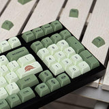 Matcha Green Pbt Keycaps Set 126 Keys Xda Profile Cute Keycaps Custom Dye-Subl