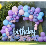 Purple Balloon Garland Double Stuffed Lavender Lilac Macaron Balloons