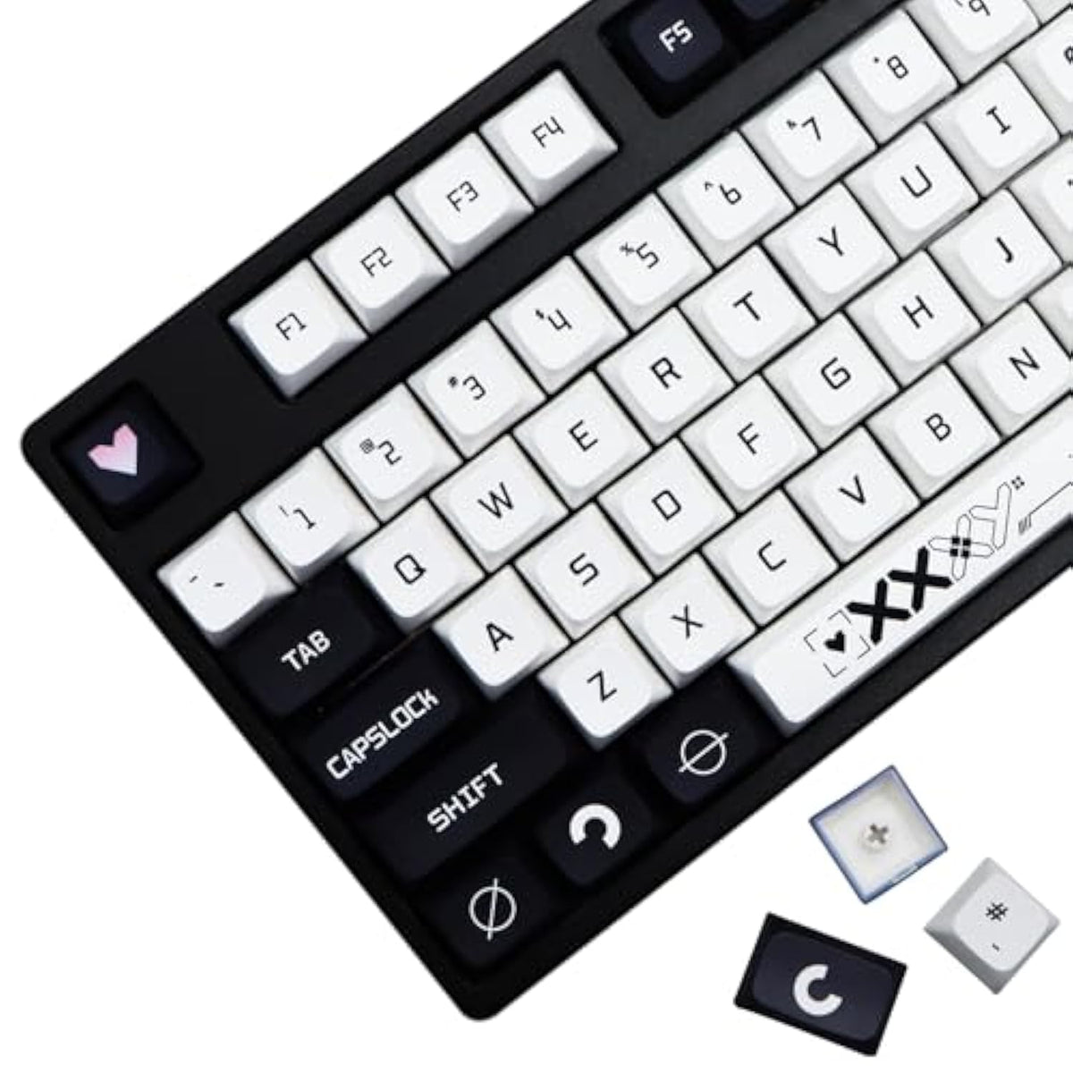 Keycaps Desert Eagle 128 Set For Mechanical Keyboard, Custom Pbt Xda Profile K