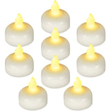 Singtok 24 Pcs Flameless Floating Tealights Waterproof Candles, Warm White Battery Operated Outdoor Flickering Led Tea Lights Votive Candles Bulk, Wedding Centerpiece Vase, Pond, Halloween Decorations