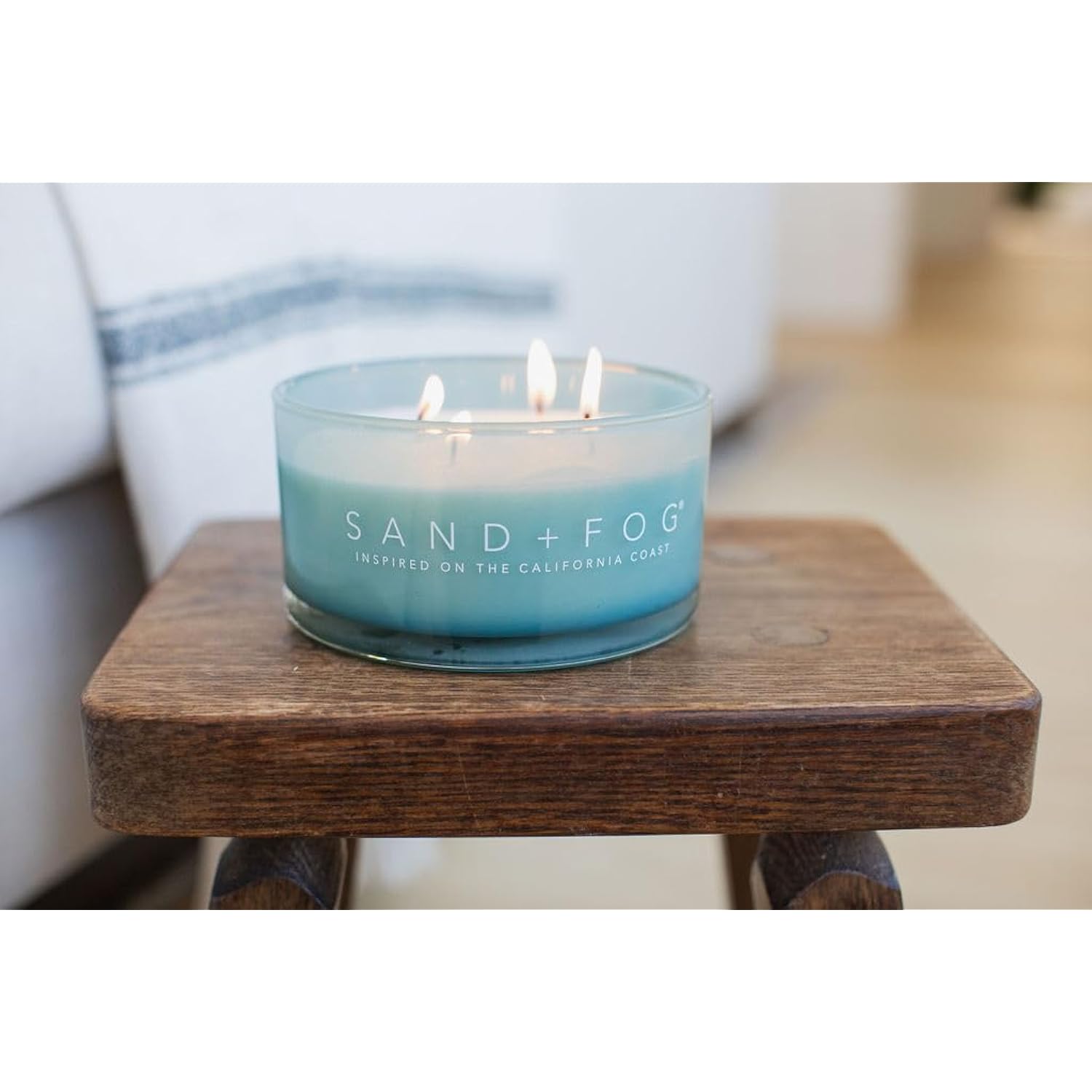 Scented Candle- California Beach House -Additional Scents And Sizes–100% Cotton Lead-Free Wick-Luxury Air Freshening Jar Candles-Perfect Home Décor For Cocktail Table– 23Oz