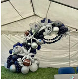 141Pcs Cowboy Balloon Arch Garland Kit Navy Blue White Sliver Balloons For Birthday Decor Western And Cowboy Theme Party Decorations