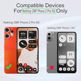 For Nothing Cmf Phone 2 Pro 5G 6.77"(2 Pack) Screen Protector,9H Hardness Tempered Glass,With 1Pc Camera Lens Protector,Easy To Install