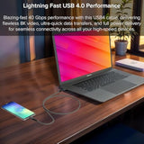 - Usb 4 Ver.2 Cable 80Gbps (4Ft Grey) Thunderbolt 5/4/3 Compatible, 240W Pd Charging, 16K/8K Display Support, Usb-C High-Speed Data Cable For Macbook Ipad Pro Iphone15/16 Samsung Galaxy & More