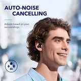 By Anker Space A40 Adaptive Active Noise Cancelling Wireless Earbuds, Reduce Noise By Up To 98%, Ultra Long 50H Playtime, 10H Single Playtime, Hi-Res Sound, Comfortable Fit, Wireless Charge